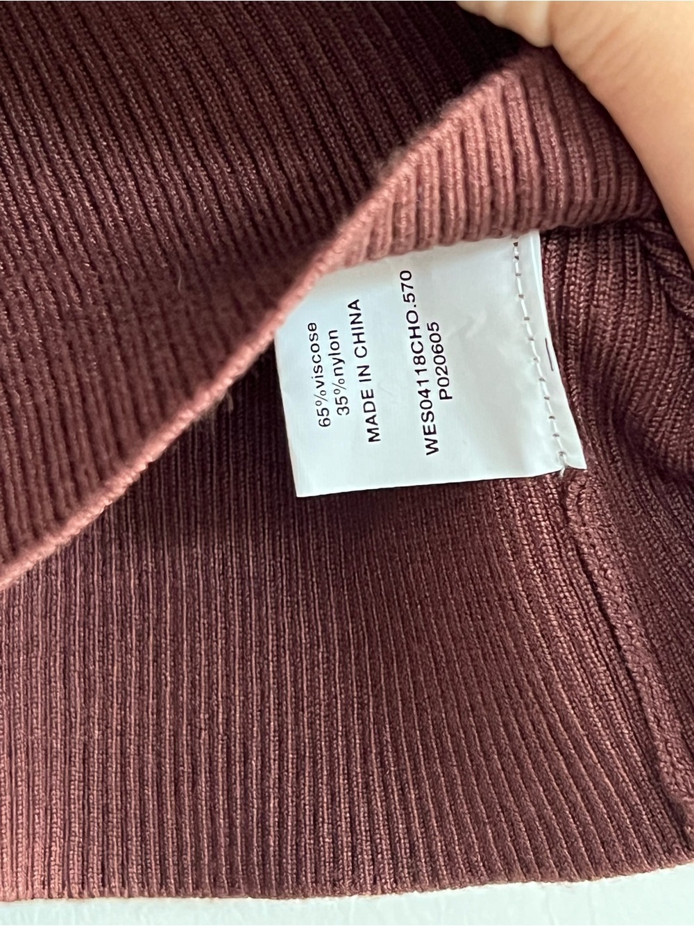 - DISSH Gianna brown Ribbed Top - Picture 5 of 6